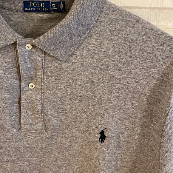2XB -POLO RALPH LAUREN - Heather Gray. -XXL - Picture 2 of 6